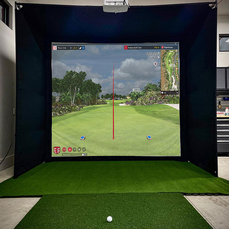 24/7 Golf Simulator Enclosure with Golf Trak